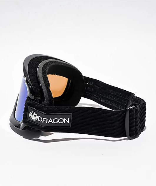 Dragon D1 OTG Black & Icon Green Snowboard Goggles