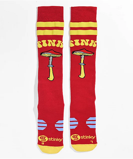 83558-stinky-socks-shrum-red-yellow-snowboard-socks-1.webp Stinky Socks Shrum Red & Yellow Snowboard Socks