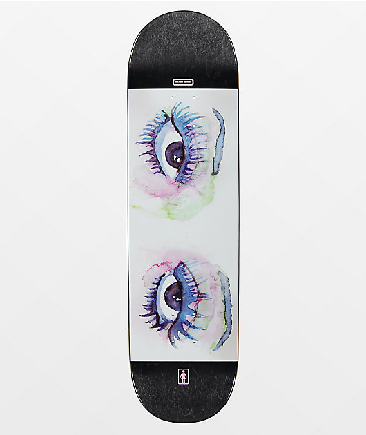 Girl Geering Party Eyes 8.5\" Skateboard Deck