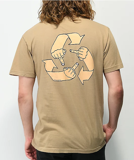 Porous Walker What Goes Around Tan T-Shirt