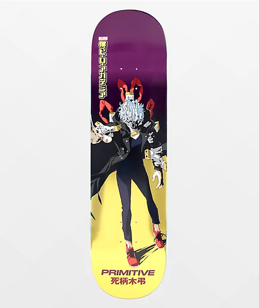 Primitive x My Hero Academia Tomura Shigaraki 8.38\" Skateboard Deck