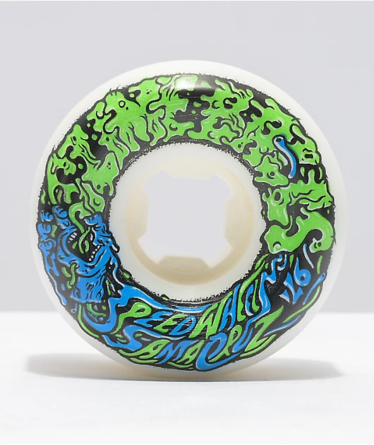 Slime Balls Vomit Mini II 54mm 99a White Skateboard Wheels