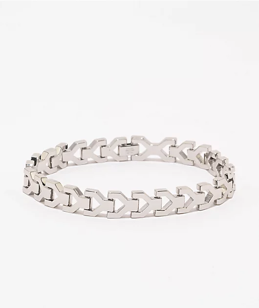 The Gold Gods Y-Link 7.5\" Silver Bracelet