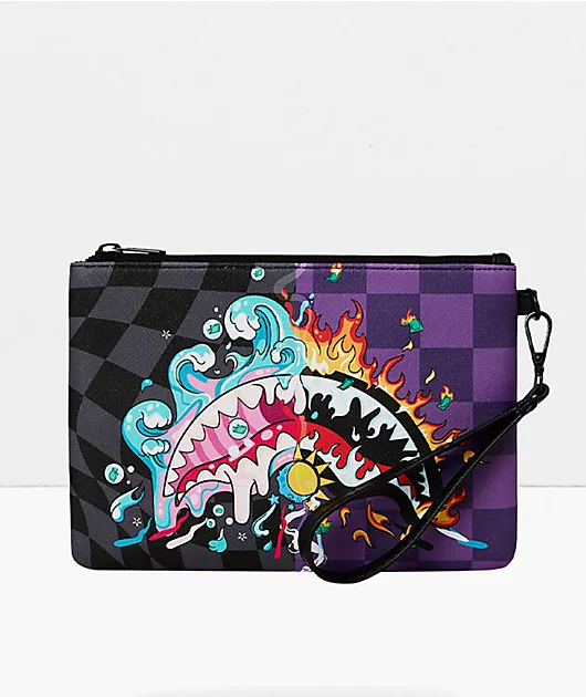 Sprayground Crazy Eyes Clutch Bag