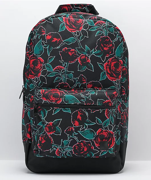 84631-empyre-brenda-neon-roses-black-backpack-1.webp Empyre Brenda Neon Roses Black Backpack