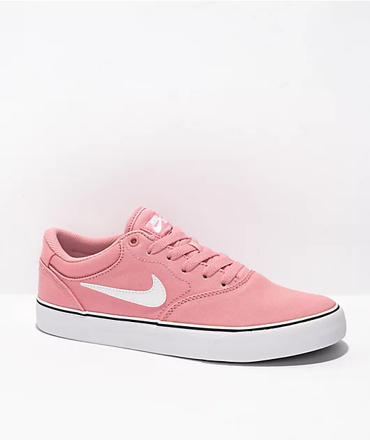 Nike SB Chron 2 Pink Canvas Skate Shoes