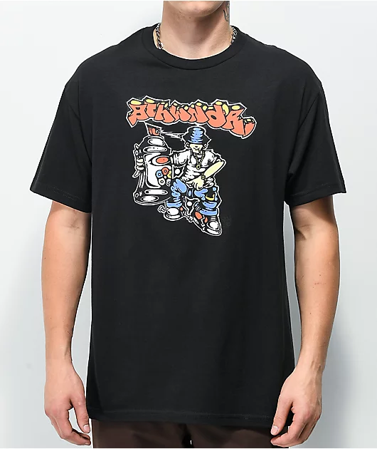 84826-8thwndr-graffiti-guy-black-t-shirt-1.webp 8THWNDR Graffiti Guy Black T-Shirt