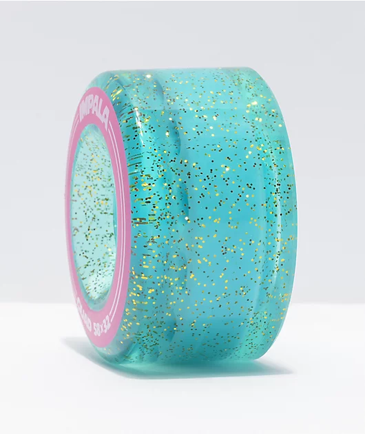 Impala Holographic Glitter 58mm 82a Aqua & Pink Roller Skate Wheels