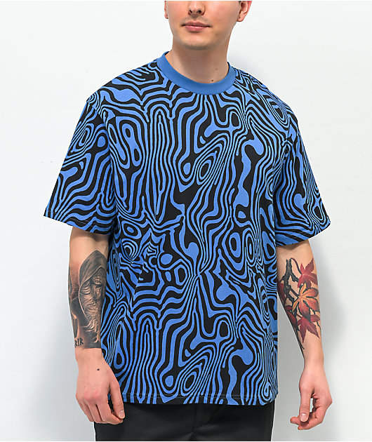 85133-ragged-priest-marble-blue-t-shirt-1.jpg Ragged Priest Marble Blue T-Shirt