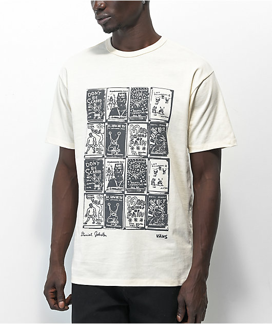 85352-vans-x-daniel-johnston-checkered-antique-white-t-shirt-1.jpg Vans x Daniel Johnston Checkered Antique White T-Shirt