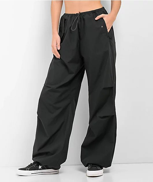 Converse Black Parachute Pants