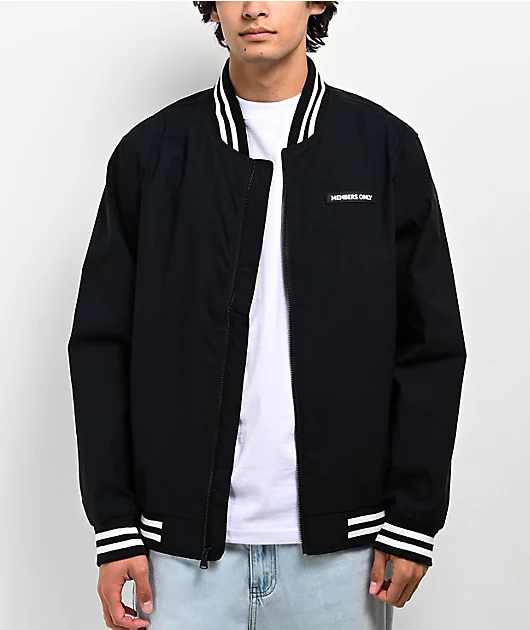 Members Only Black Bomber Jacket