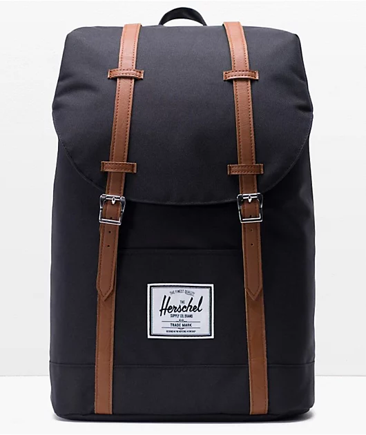 86739-herschel-supply-co.-retreat-black-brown-backpack-1.webp Herschel Supply Co. Retreat Black & Brown Backpack