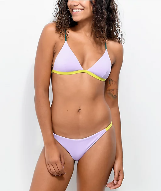 Kikirio Sol Lavender Colorblock Bikini Bottom