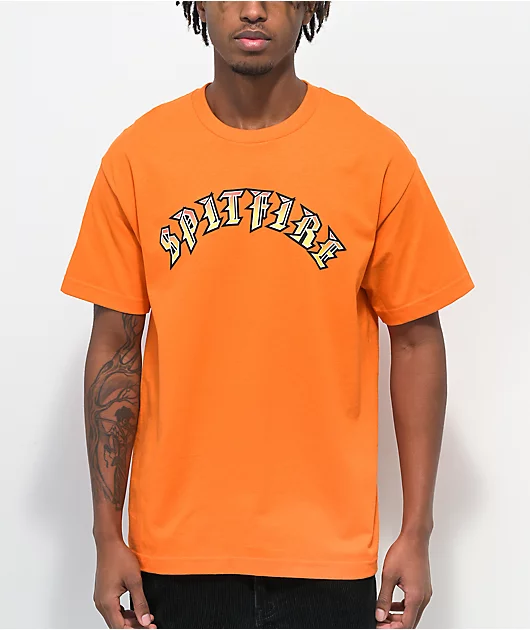 87467-spitfire-old-3-orange-t-shirt-1.webp Spitfire Old 3 Orange T-Shirt