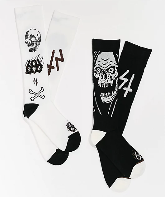 686 x Sketchy Tank 2 Pack Snowboard Socks