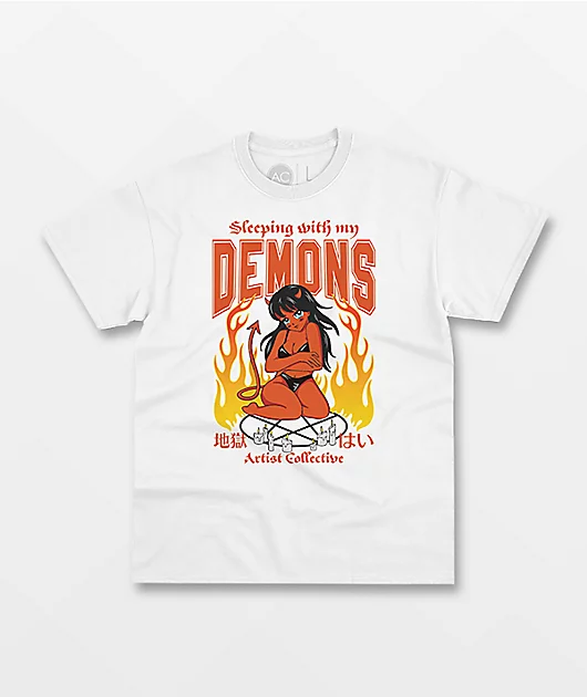 Artist Collective Demons White T-Shirt