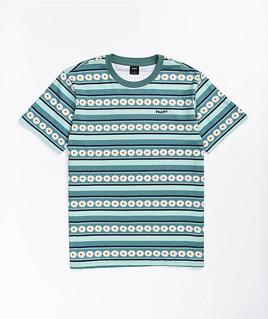 HUF Daisy Stripe Sage T-Shirt