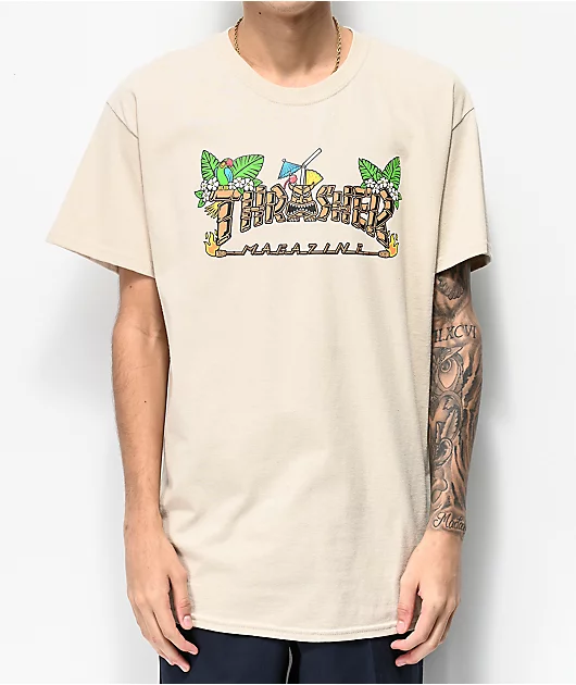 Thrasher Tiki Sand T-Shirt