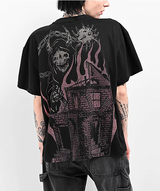 87954-hell-company-broken-home-black-t-shirt-1.webp Hell & Company Broken Home Black T-Shirt