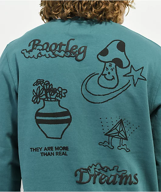 87972-globe-bootleg-dreams-teal-crewneck-sweatshirt-4.webp Globe Bootleg Dreams Teal Crewneck Sweatshirt