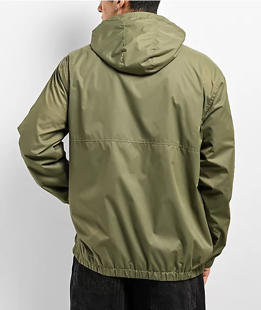 88106-brixton-claxton-crest-olive-windbreaker-jacket-2.webp Brixton Claxton Crest Olive Windbreaker Jacket