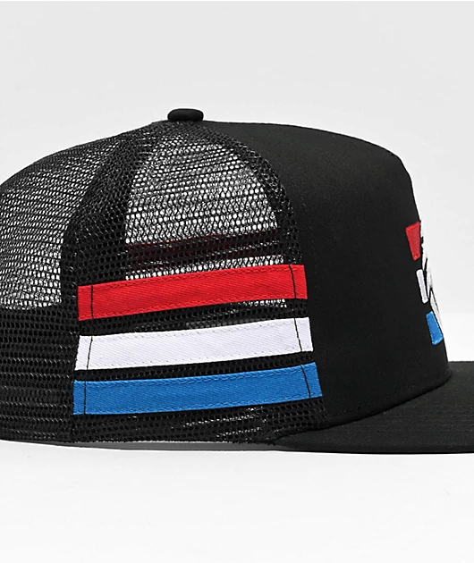 88164-heat-wave-4-speed-stripe-black-trucker-hat-4.webp Heat Wave 4 Speed Stripe Black Trucker Hat