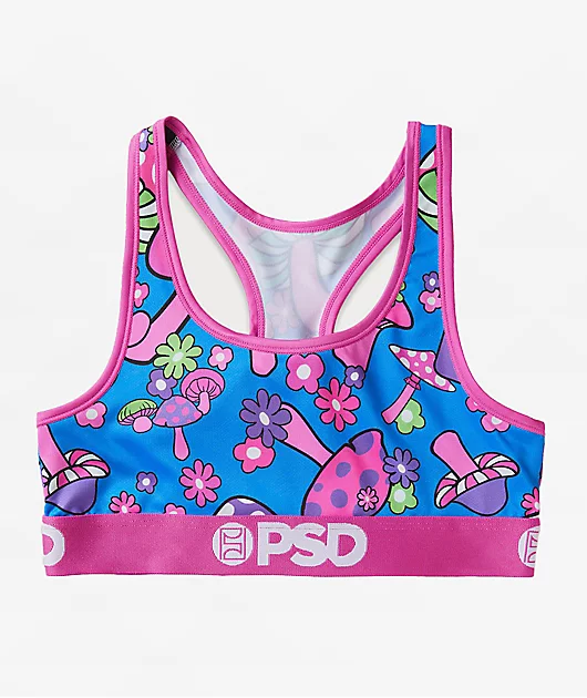 PSD Groovy Shroom Pink Sports Bra