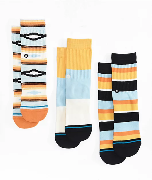 Stance Kids Serape 3 Pack Crew Socks