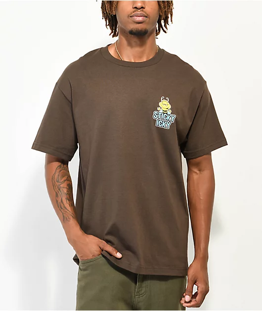 88296-the-high-mighty-sticky-icky-brown-t-shirt-2.webp The High & Mighty Sticky Icky Brown T-Shirt