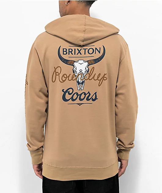 88305-brixton-x-coors-round-up-tan-hoodie-1.webp Brixton x Coors Round Up Tan Hoodie
