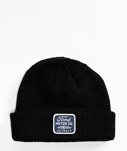 88411-american-needle-x-ford-fisher-knit-black-beanie-1.webp American Needle x Ford Fisher Knit Black Beanie
