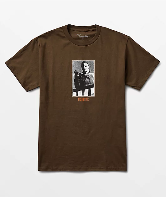 88421-primitive-x-halloween-slasher-brown-t-shirt-1.webp Primitive x Halloween Slasher Brown T-Shirt