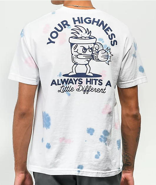 Your Highness Hits Different White Tie Dye T-Shirt