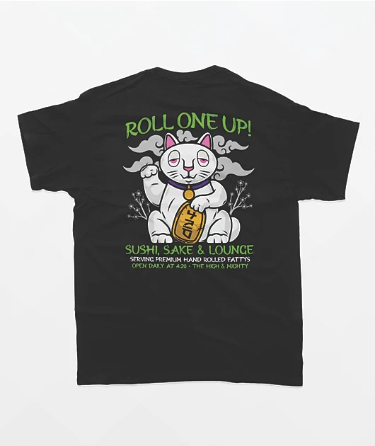 The High & Mighty Hand Rolled Black T-Shirt