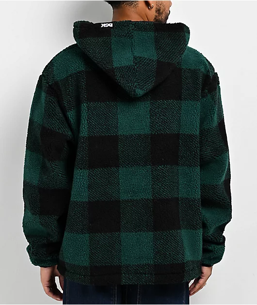DGK Mega Green Sherpa Zip Hoodie