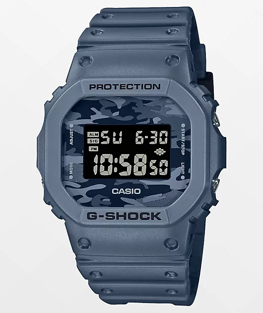 G-Shock DW5600-CA Dial Navy Camo Digital Watch