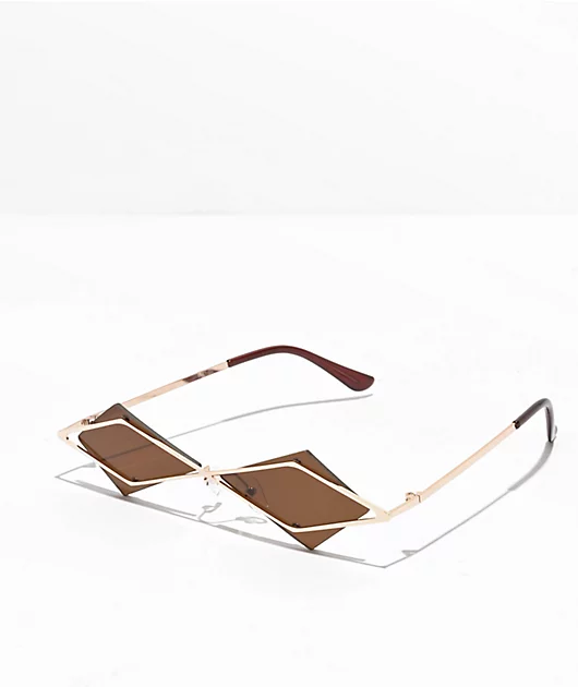 Alec Brown & Gold Sunglasses