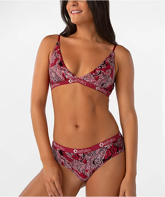 Ethika Tiger Beam Triangle Bralette