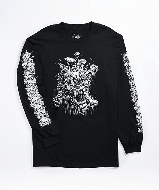Lurking Class by Sketchy Tank Stikker Fun Guy Long Sleeve Black Long Sleeve T-Shirt