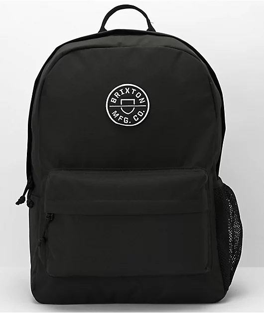 89826-brixton-crest-black-backpack-1.webp Brixton Crest Black Backpack