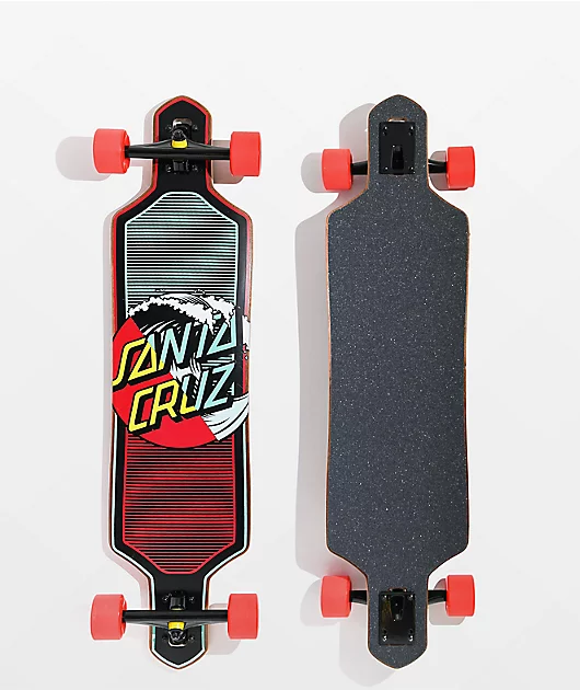 Santa Cruz Wave Dot Splice 36\" Drop Through Longboard Complete