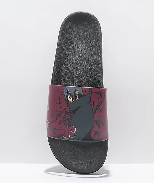 89916-primitive-x-naruto-shippuden-crows-burgundy-slide-sandals-2.webp Primitive x Naruto Shippuden Crows Burgundy Slide Sandals