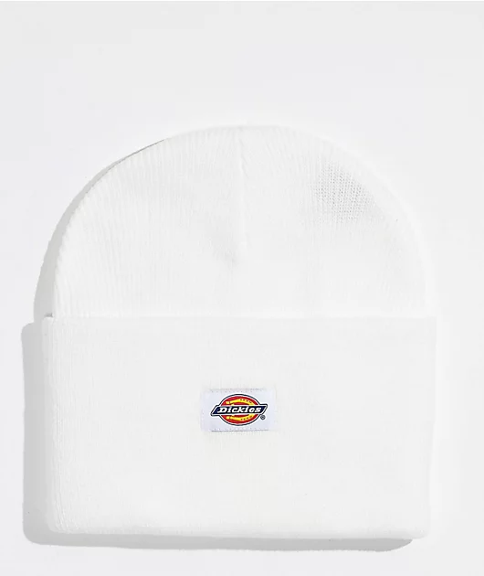 89955-dickies-cuffed-white-beanie-1.webp Dickies Cuffed White Beanie