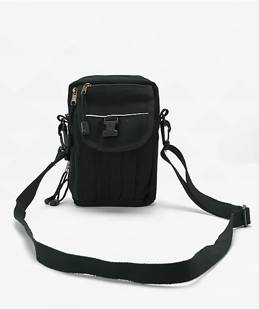 90113-rothco-black-canvas-crossbody-bag-1.webp Rothco Black Canvas Crossbody Bag
