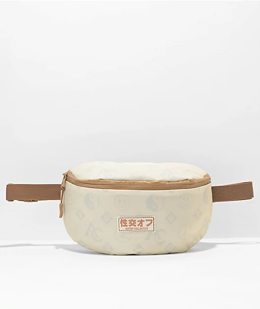 90289-the-artist-collective-fuck-off-kanji-natural-brown-fanny-pack-1.webp The Artist Collective Fuck Off Kanji Natural & Brown Fanny Pack