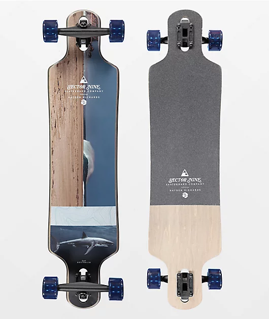 Sector 9 Meridian Rips 40\" Drop Through Longboard Complete