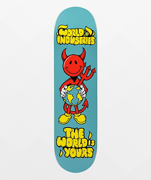 World Industries Devilman World Is Yours 8.25\" Skateboard Deck