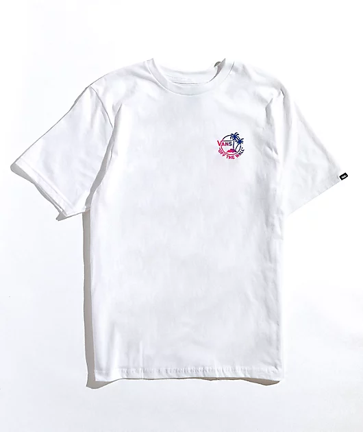 Vans Kids' Dual Palms White T-Shirt
