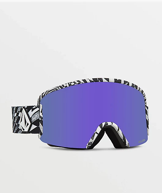 90723-volcom-garden-op-art-purple-chrome-snowboard-goggles-1.webp Volcom Garden OP Art & Purple Chrome Snowboard Goggles